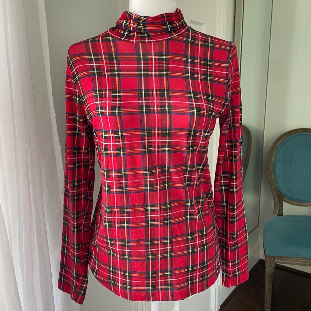 J. Crew Plaid Cotton Sweater